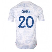 Francúzsko Kingsley Coman #20 Vonkajší futbalový dres MS 2022 Krátky Rukáv